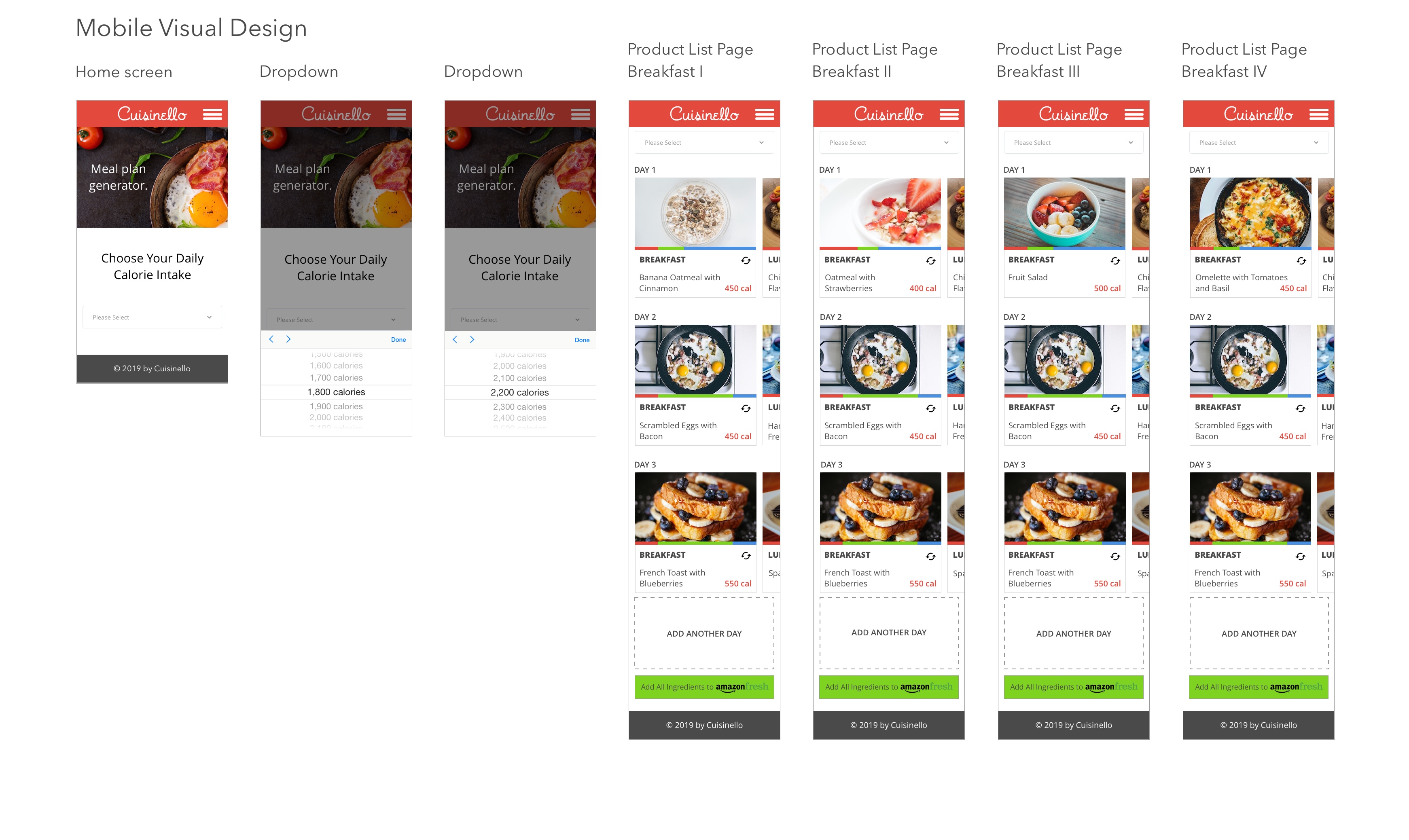 Mobile screens in color