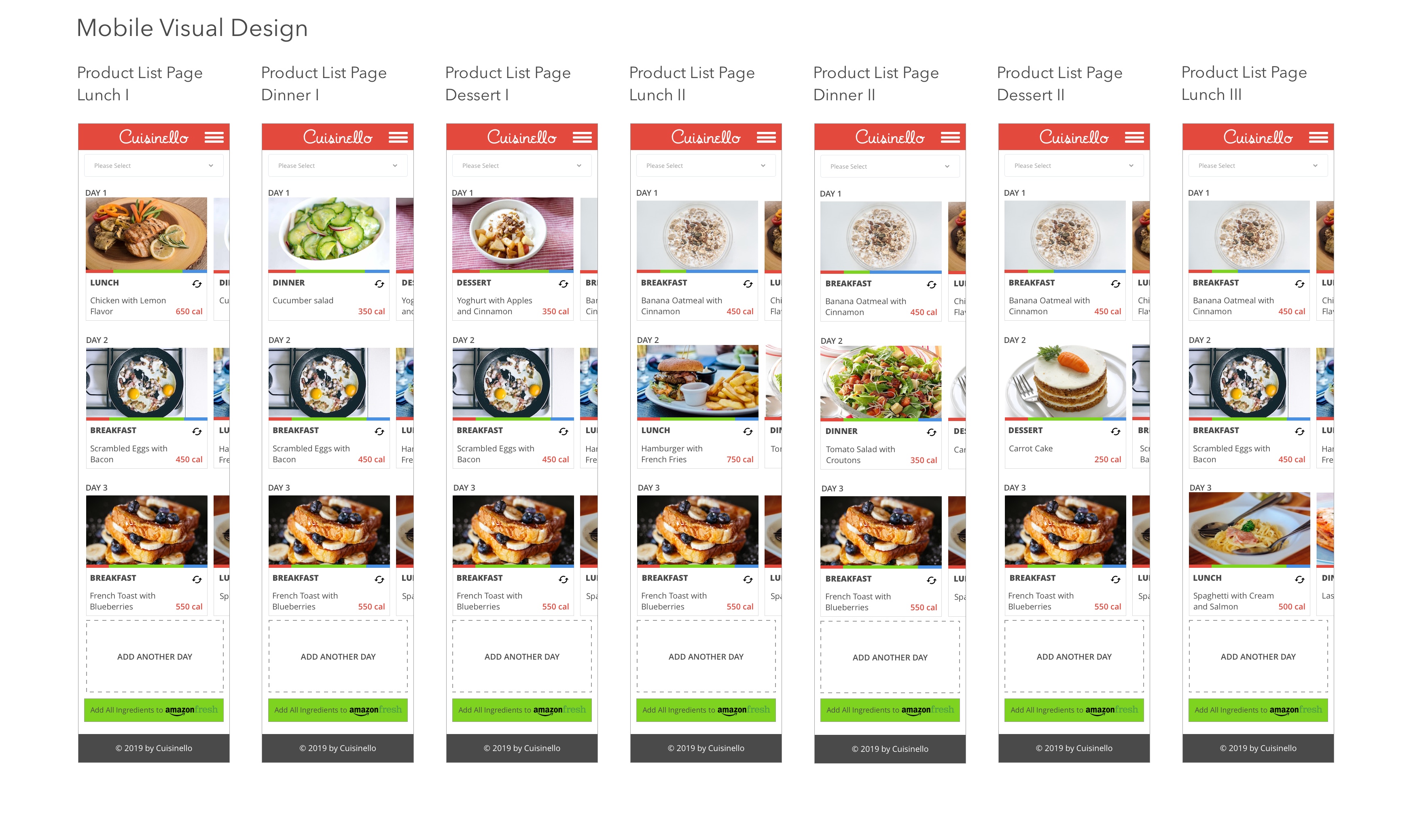 Mobile screens in color